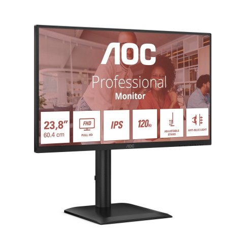Monitor 24E4U 23.8 cala IPS 120Hz HDMI DP VGA Pivot Głośniki AOC