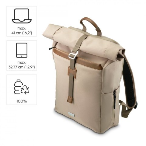 Plecak do laptopa 16,2 cala Silvan beżowy Hama