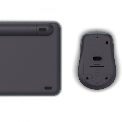 Zestaw klawiatura i mysz WKM-500 Czarno-szara Hama