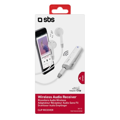 Adapter Bluetooth bezprzewodowy odbiornik z zestawem stereo - szary SBS
