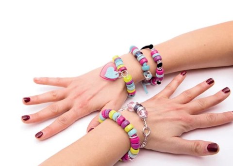 Crazy Chic Zestaw Koralików Kolorowe Bransoletki Clementoni 78415 Clementoni