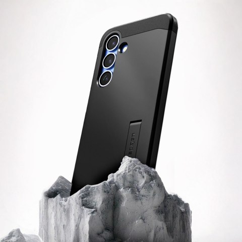 Etui na Samsung Galaxy S25 z podstawką Tough Armor MagSafe - czarne SPIGEN