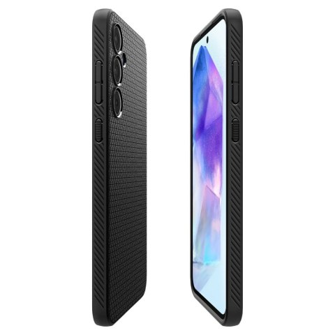 Etui ochronne na Samsung Galaxy A55 5G Liquid Air - czarny mat SPIGEN