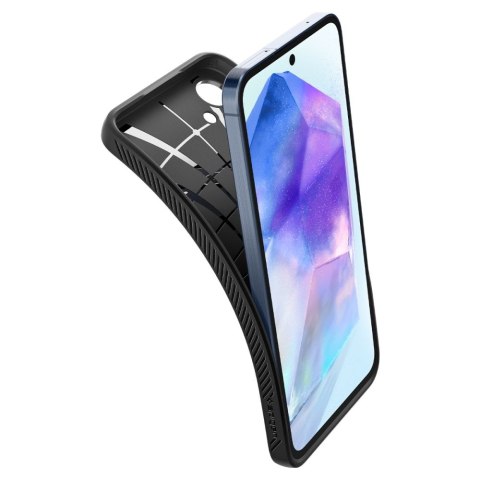 Etui ochronne na Samsung Galaxy A55 5G Liquid Air - czarny mat SPIGEN