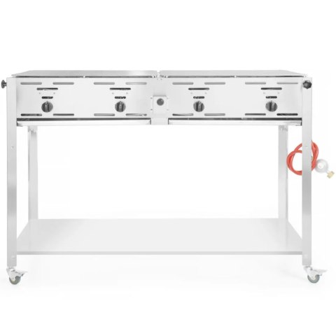 Grill gazowy "Master Quattro" 4 palniki 22kW mobilny - Hendi 154908 Hendi