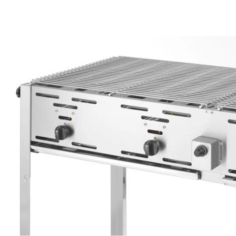 Grill gazowy "Master Quattro" 4 palniki 22kW mobilny - Hendi 154908 Hendi