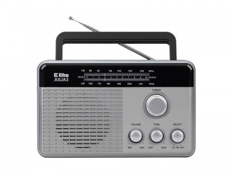 Radio Julia 3 srebrny Eltra