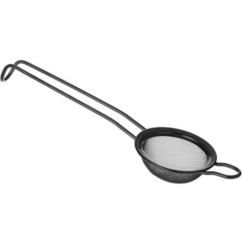 Sitko barmańskie do drinków koktajli stalowe śr. 65 mm czarne Bar Up