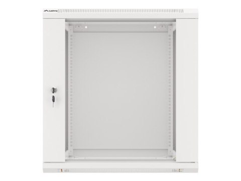 Szafa instalacyjna wisząca 19 cali 12U 600X600mm szara (drzwi szklane) Lanberg