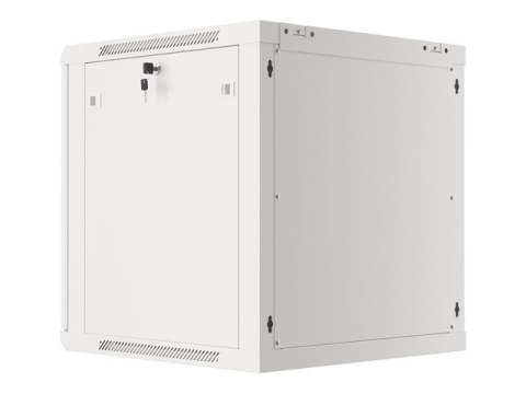 Szafa instalacyjna wisząca 19 cali 12U 600X600mm szara (drzwi szklane) Lanberg