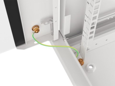 Szafa instalacyjna wisząca 19 cali 12U 600X600mm szara (drzwi szklane) Lanberg