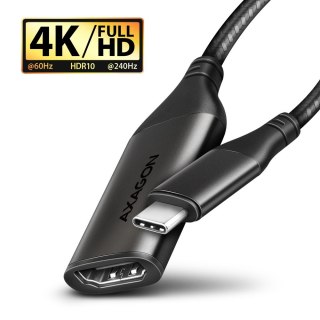RVC-HI2M Adapter aktywny USB-C -> HDMI 2.0 4K/60Hz Aluminum, 25cm kabel AXAGON