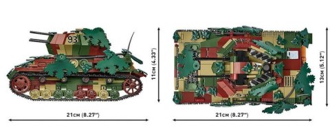 Klocki Flakpanzer IV Wirbelwind 1195 elementów Cobi Klocki