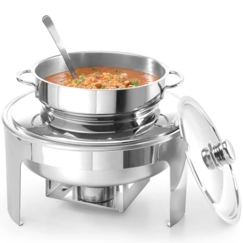 Podgrzewacz na pastę świeczki do zupy stal polerowana 10L Hendi