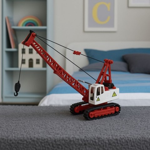 Dźwig Gąsienicowy Kratownicowy Regulacja Światła Dźwięki Metalowy LEAN Toys