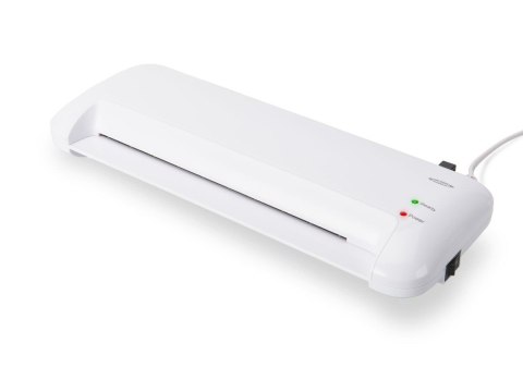 Laminator A4, prędkość: 400mm/min., grubość: 80-125 mikronów, biały EDNET