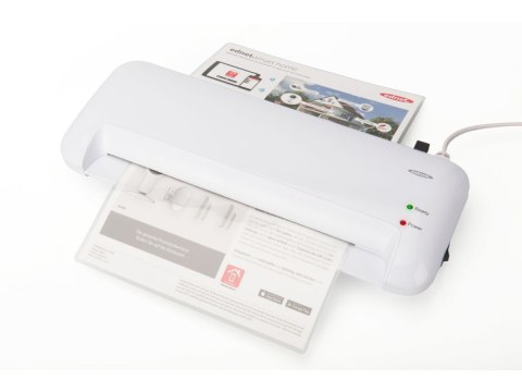 Laminator A4, prędkość: 400mm/min., grubość: 80-125 mikronów, biały EDNET