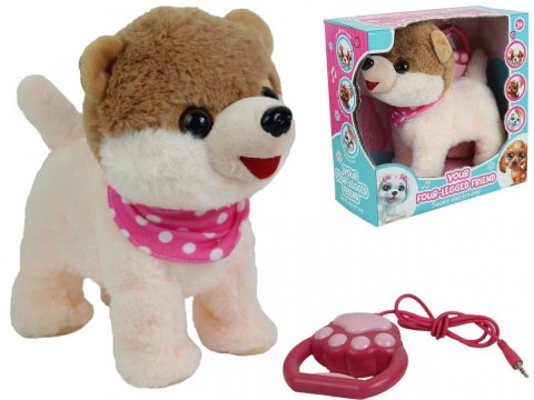 Maskotka interaktywna Piesek chodzący na smyczy Madej