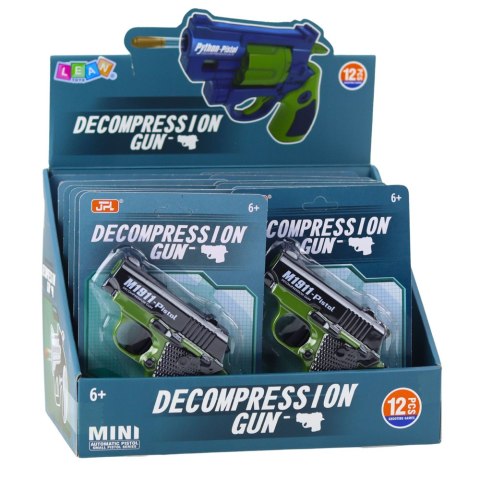 Mini Pistolet Zabawkowy Dla Dzieci 8 Nabojów Magazynek 12,5 x 8,5 cm Mix LEAN TOYS