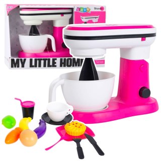 Robot Kuchenny Blender Zabawkowy Dla Dzieci Akcesoria Owoce Różowy LEAN Toys
