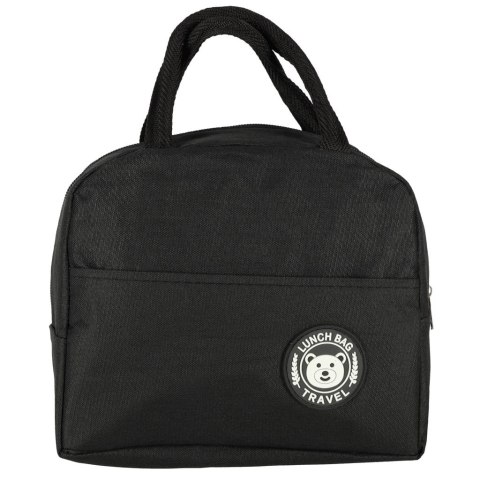 Torba termiczna na lunch jedzenie śniadaniowa izolacyjna lunch czarna Kik Sp. z o. o. Sp. k.