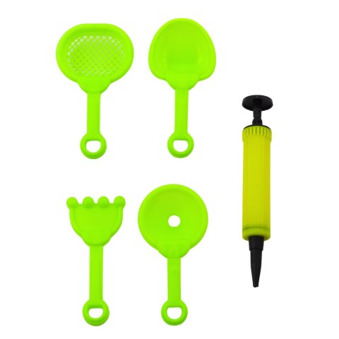 Zestaw Magiczny Piasek Różowy 3kg Foremki Narzędzia Dmuchana Plansza LEAN Toys