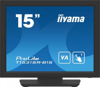 Monitor 15 cali T1531SR-B1S VA,RESISTIVE,HDMI,DP,VGA,IP54,2x1W IIYAMA
