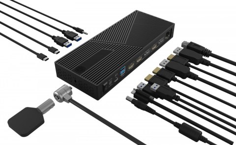 Stacja dokująca IB-DK2246-C 11in1,HDMI,DP,LAN,TYPE-C IcyBox