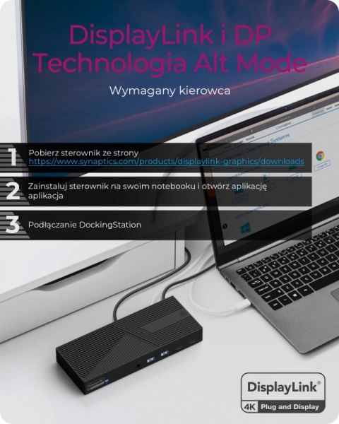 Stacja dokująca IB-DK2246-C 11in1,HDMI,DP,LAN,TYPE-C IcyBox