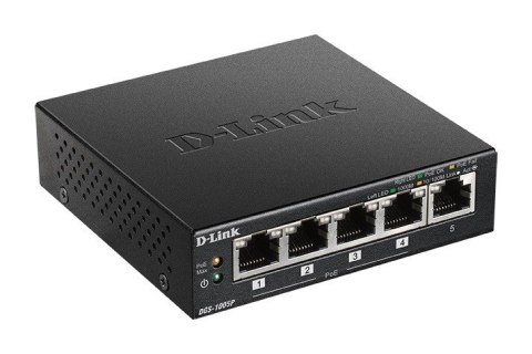Switch DGS-1005P 5xGbE (4xPoE+ 60W) D-Link