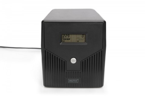 Zasilacz awaryjny UPS Line-Ineractive LCD, 2000VA/1200W, 2x12V/9Ah, AVR, 4xSCHUKO, USB, RS232, RJ45 Digitus