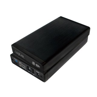 Zewnętrzna obudowa HDD 3.5 cala, SATA, USB3.0, Czarna Aluminiowa LogiLink