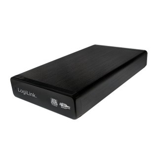 Zewnętrzna obudowa HDD 3.5 cala, SATA, USB3.0, Czarna Aluminiowa LogiLink