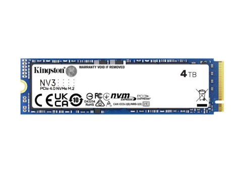 Dysk SSD NV3 4TB M.2 2280 PCI-e 4.0 NVMe 6000/5000 Kingston