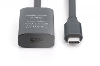 Kabel przedłużający aktywny USB-C - USB-C, USB 3.2 Gen1, 5Gbps, 10m Digitus