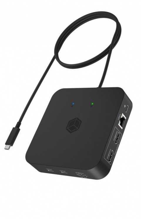 Stacja dokująca IB-DK4090-C 12w1, 3x HDMI,LAN,USB, PD do 100W IcyBox