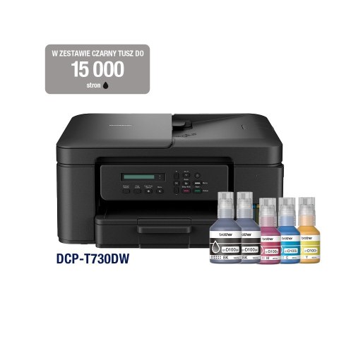 Urządzenie wielofunkcyjne DCP-T730DW RTS A4/USB/WiFi/ADF20/16ipm Brother