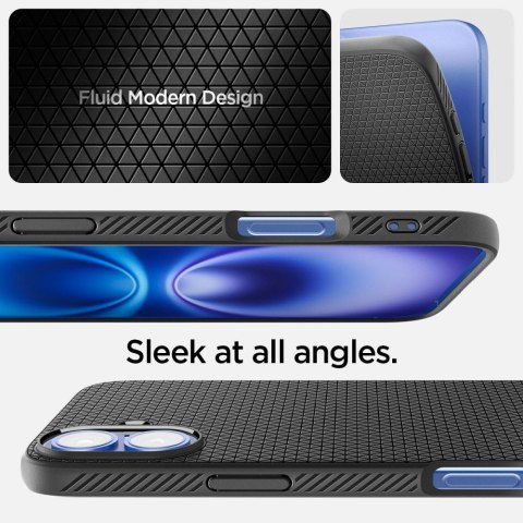 Etui case na iPhone 16 Liquid Air - czarne SPIGEN