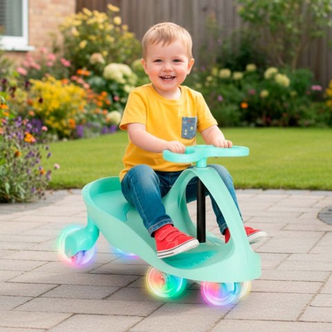 Jeździk grawitacyjny LED Swing Fix S3 świecące koła miętowy Kik Sp. z o. o. Sp. k.