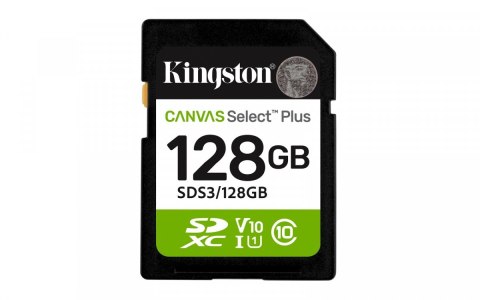 Karta pamięci SD 128GB Canvas Select Plus Gen3 150MB/s Kingston