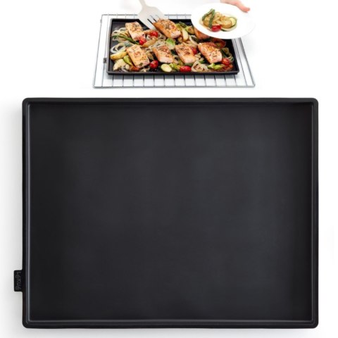 Mata do pieczenia silikonowa nieprzywierająca 400 x 300 mm czarna - Hendi 677018 Hendi