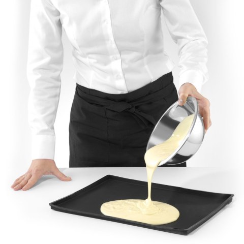 Mata do pieczenia silikonowa nieprzywierająca 400 x 300 mm czarna - Hendi 677018 Hendi