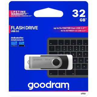 Pendrive 32GB USB 3.2 Gen 1 UTS3 czarny Goodram