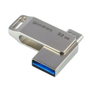 Pendrive 32GB dwa złącza USB 3.2 + USB-C OTG ODA3 srebrny Goodram