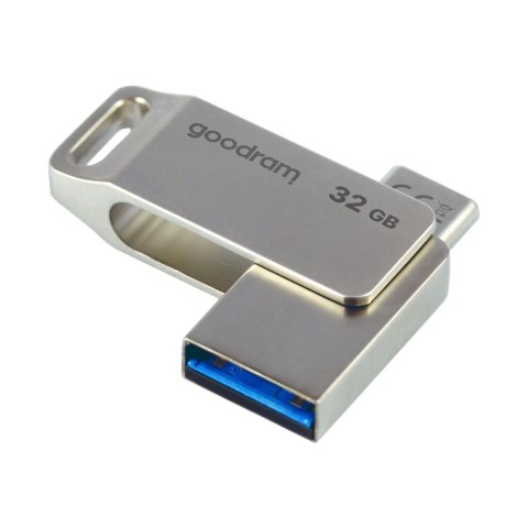 Pendrive 32GB dwa złącza USB 3.2 + USB-C OTG ODA3 srebrny Goodram