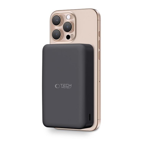 Powerbank 20000mAh z MagSafe kablem USB-C 30 cm - czarny Tech-Protect