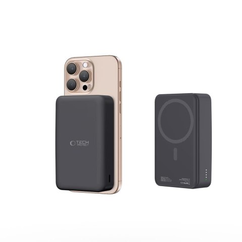 Powerbank 20000mAh z MagSafe kablem USB-C 30 cm - czarny Tech-Protect