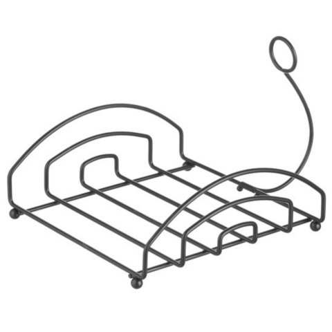 Serwetnik stojak na serwetki ze stali nierdzewnej czarny 155x160 mm - Hendi 427156 Hendi