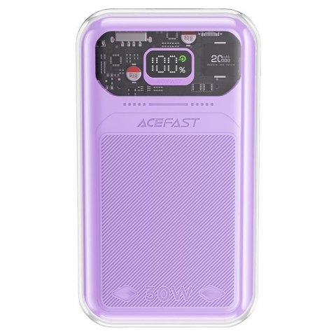 Powerbank 20000mAh Sparkling Series szybkie ładowanie 30W QC AFC FCP SCP fioletowy ACEFAST