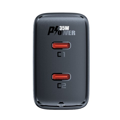 Szybka ładowarka sieciowa GaN 35W PD 2x USB-C czarna ACEFAST